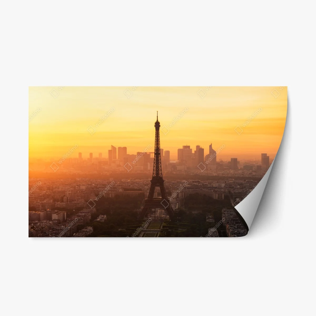 Sticker repositionnable coucher de soleil sur la Tour Eiffel – Wallnifity® Sticker repositionnable coucher de soleil sur la Tour Eiffel – Wallnifity®