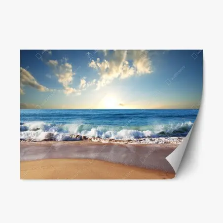 Sticker repositionnable coucher de soleil sur la côte d'Olympic Park – Wallnifity®