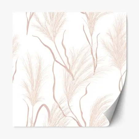 Sticker repositionnable douceur de pampas nude – Wallnifity®