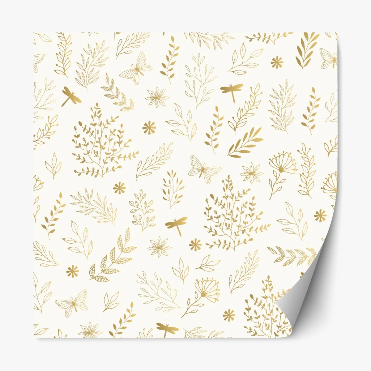 Sticker repositionnable motif botanique doré minimaliste – Wallnifity® Sticker repositionnable motif botanique doré minimaliste – Wallnifity®