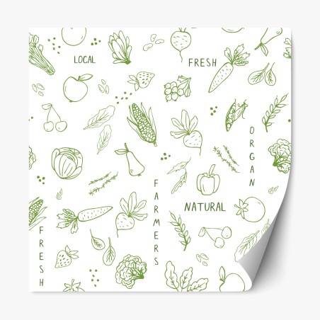 Sticker repositionnable motif végétal frais et naturel – Wallnifity®