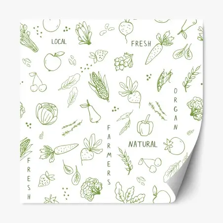 Sticker repositionnable motif végétal frais et naturel – Wallnifity®