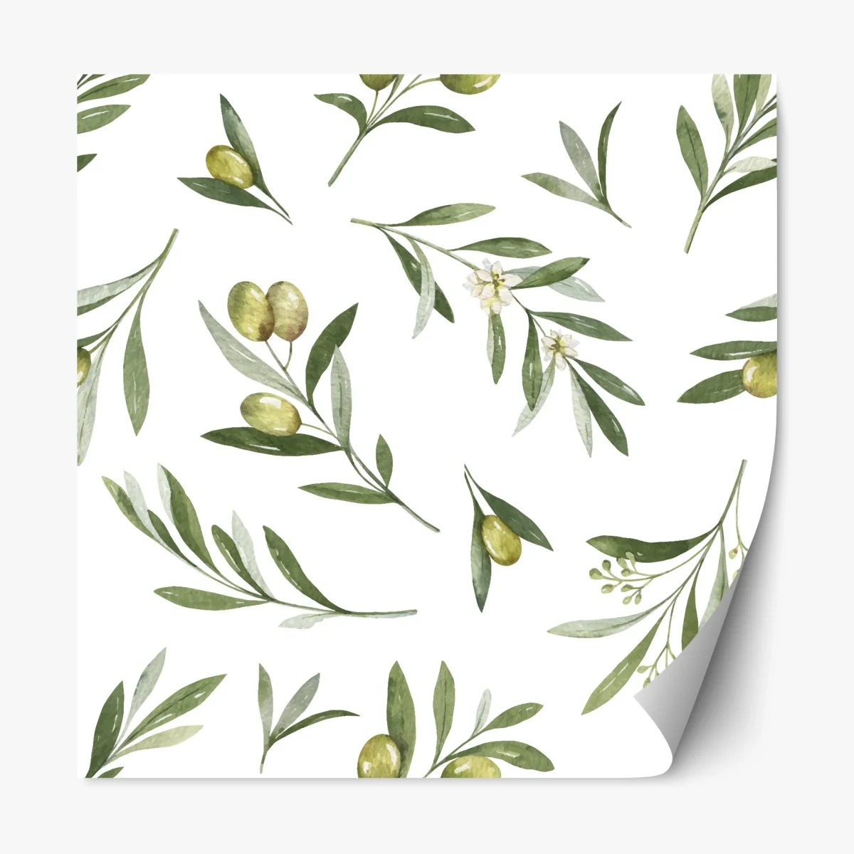 Sticker repositionnable motif d'olivier à l'aquarelle pour déco murale – Wallnifity® Sticker repositionnable motif d'olivier à l'aquarelle pour déco murale – Wallnifity®