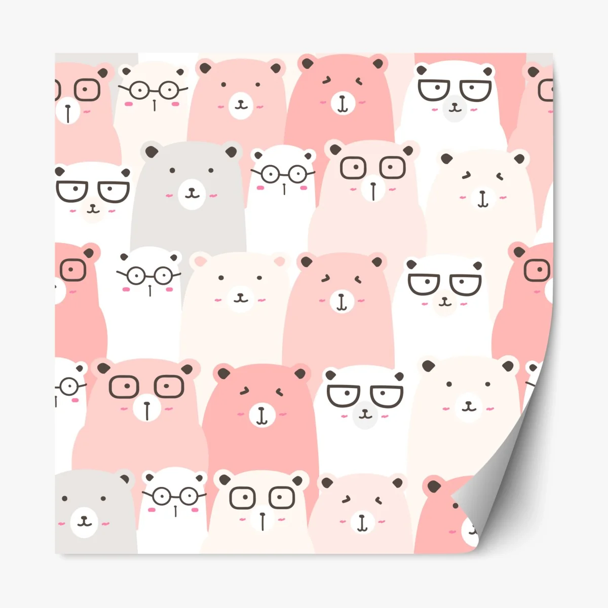 Sticker repositionnable douceur d'oursons pastel – Wallnifity® Sticker repositionnable douceur d'oursons pastel – Wallnifity®