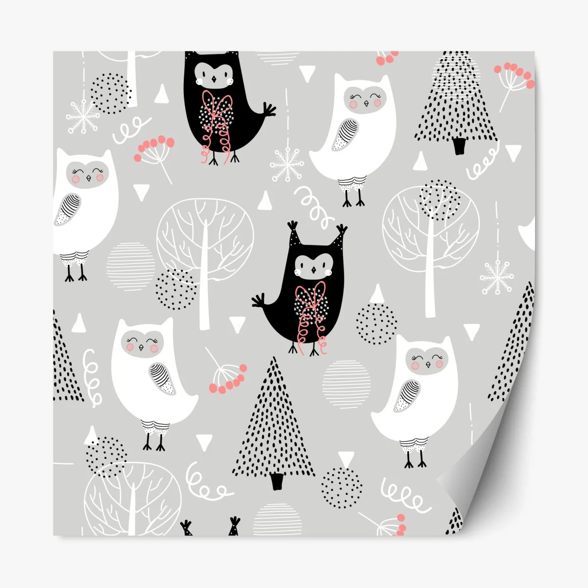 Sticker repositionnable motif de chouettes scandinaves pour chambre d'enfant – Wallnifity® Sticker repositionnable motif de chouettes scandinaves pour chambre d'enfant – Wallnifity®