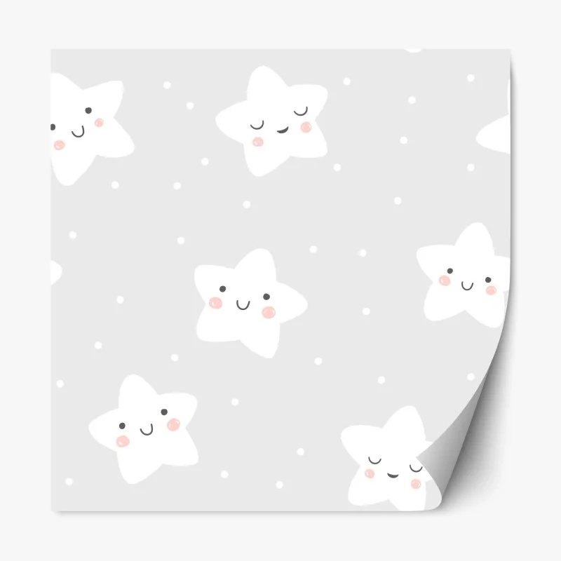 Sticker repositionnable motif d'étoiles souriantes pour chambre d'enfant – Wallnifity® Sticker repositionnable motif d'étoiles souriantes pour chambre d'enfant – Wallnifity®