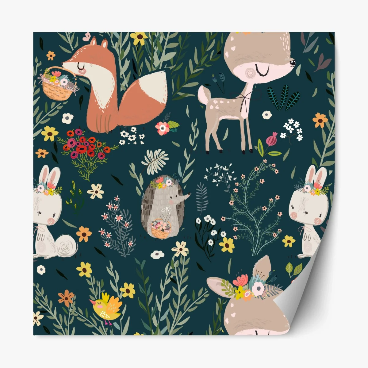 Sticker repositionnable forêt enchantée d'animaux mignons – Wallnifity® Sticker repositionnable forêt enchantée d'animaux mignons – Wallnifity®