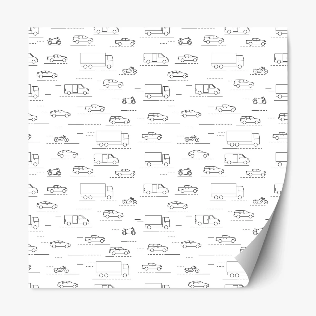 Sticker repositionnable motif minimaliste de véhicules en mouvement – Wallnifity® Sticker repositionnable motif minimaliste de véhicules en mouvement – Wallnifity®