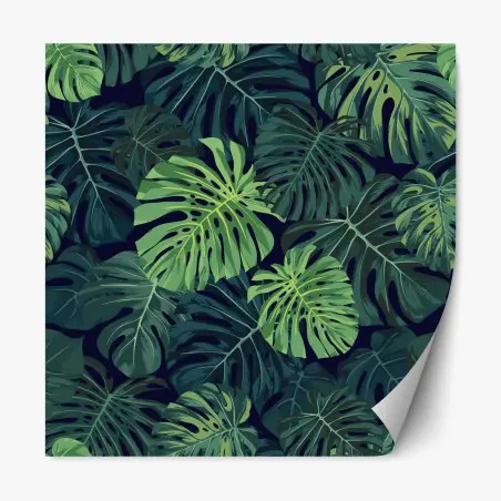 Sticker repositionnable feuillage tropical luxuriant – Wallnifity®