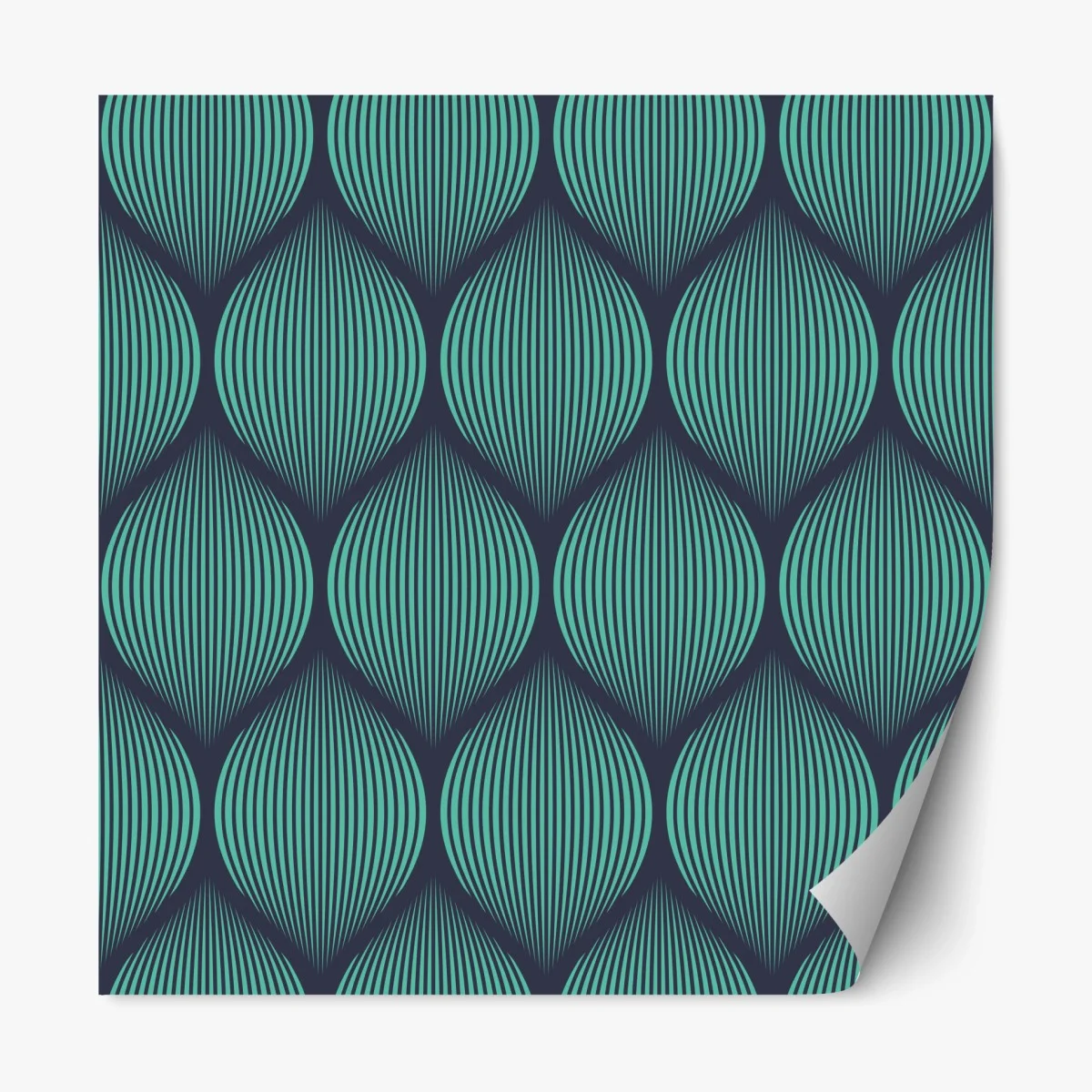 Sticker repositionnable motif géométrique turquoise et bleu marine – Wallnifity® Sticker repositionnable motif géométrique turquoise et bleu marine – Wallnifity®
