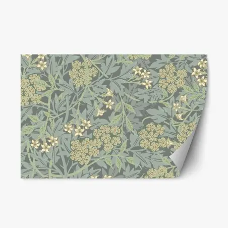 Sticker repositionnable motif floral botanique élégant – Wallnifity®