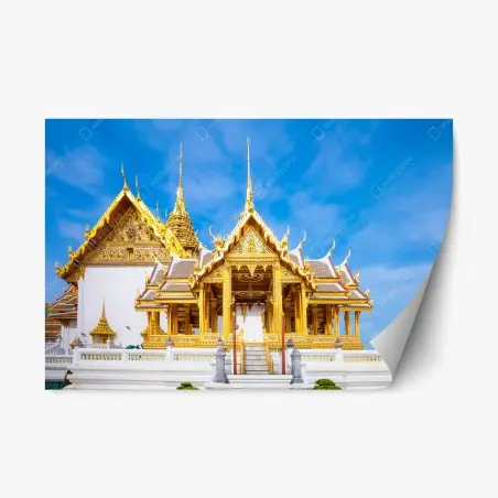 Sticker repositionnable splendeur dorée du Grand Palais de Bangkok – Wallnifity®