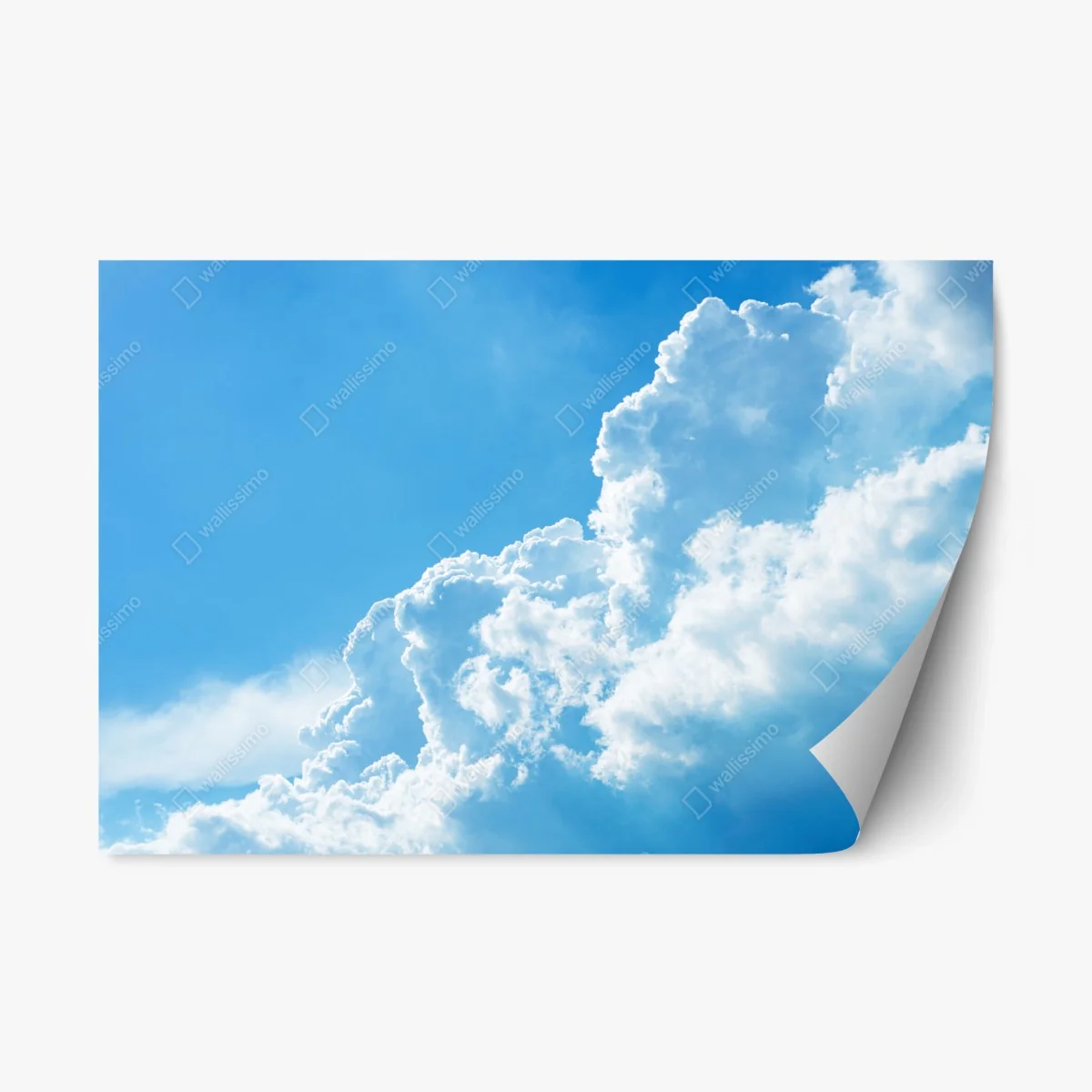 Sticker repositionnable nuages cotonneux sur ciel bleu – Wallnifity® Sticker repositionnable nuages cotonneux sur ciel bleu – Wallnifity®