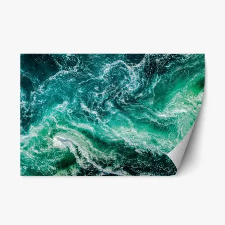 Sticker repositionnable tourbillon marin de Saltstraumen – Wallnifity®