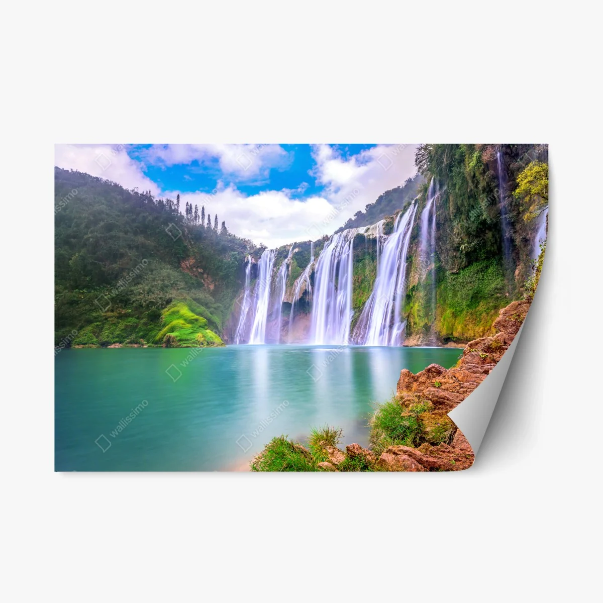 Sticker repositionnable chutes de Jiulong à Luoping – Wallnifity® Sticker repositionnable chutes de Jiulong à Luoping – Wallnifity®