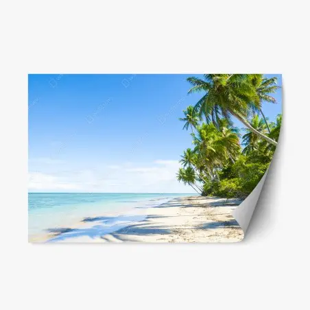 Sticker repositionnable escapade tropicale au bord de mer – Wallnifity®