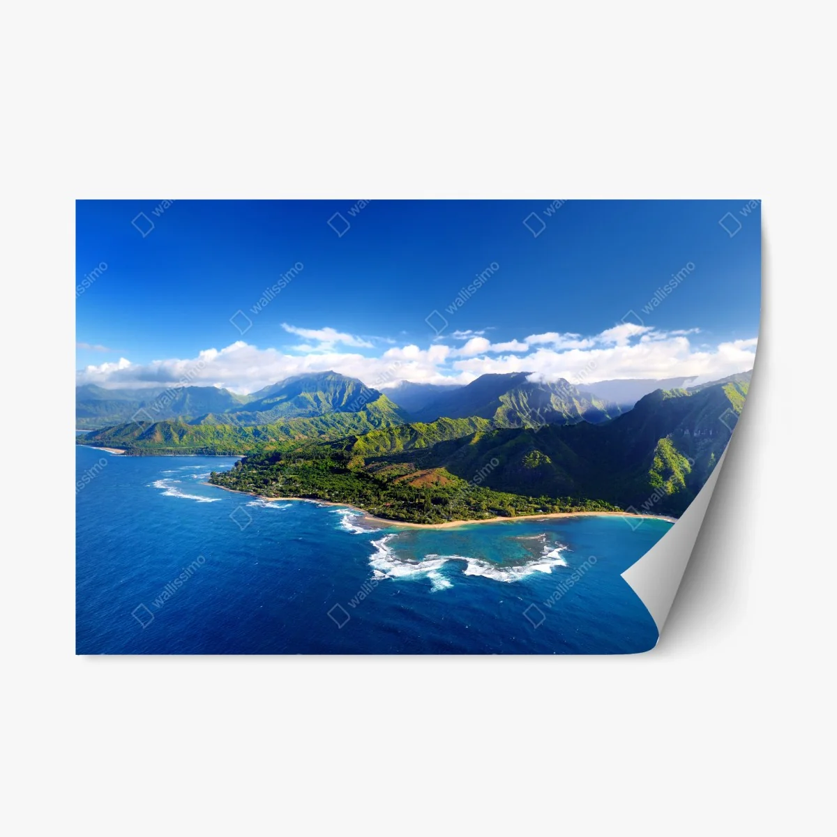 Sticker repositionnable panorama côtier tropical – Wallnifity® Sticker repositionnable panorama côtier tropical – Wallnifity®