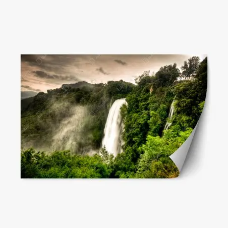 Sticker repositionnable cascade majestueuse des Cascate delle Marmore, Ombrie – Wallnifity®