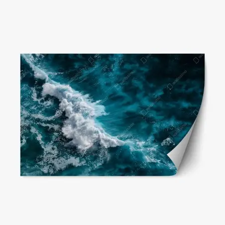 Sticker repositionnable vagues aériennes de Bali – Wallnifity®