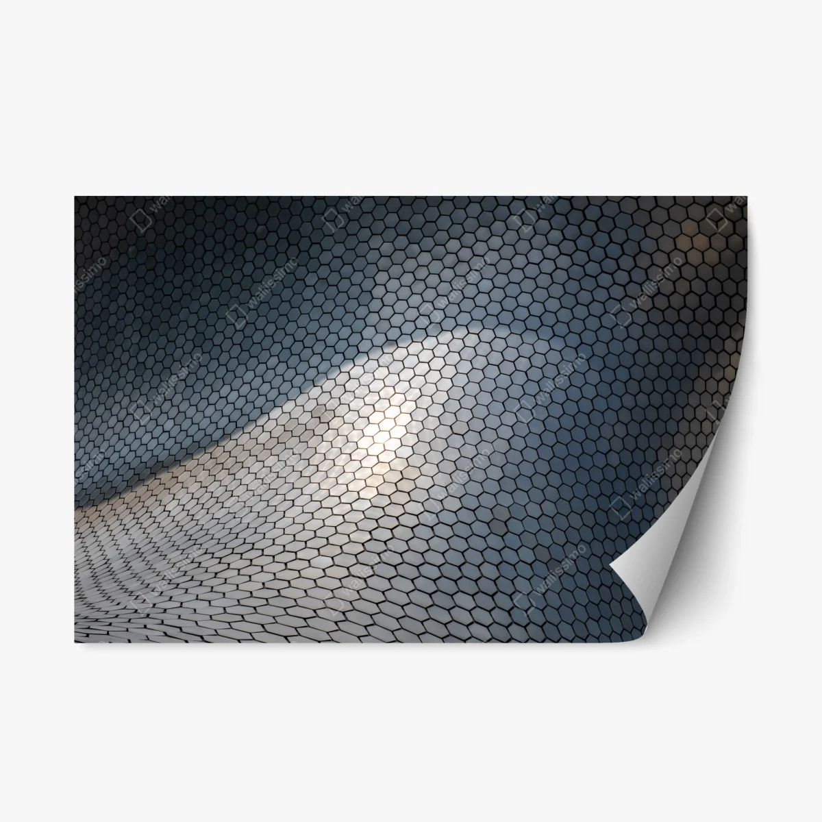 Sticker repositionnable motif hexagonal ondulant pour décoration murale – Wallnifity® Sticker repositionnable motif hexagonal ondulant pour décoration murale – Wallnifity®