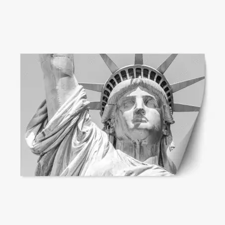 Sticker repositionnable portrait monumental de la Statue de la Liberté – Wallnifity®