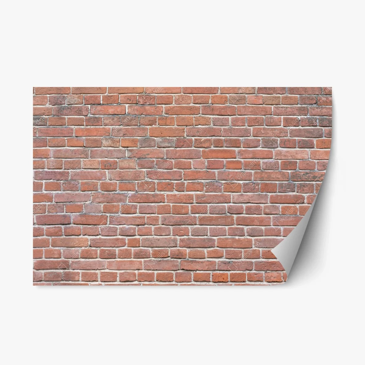 Sticker repositionnable mur de briques rouges texturé – Wallnifity® Sticker repositionnable mur de briques rouges texturé – Wallnifity®