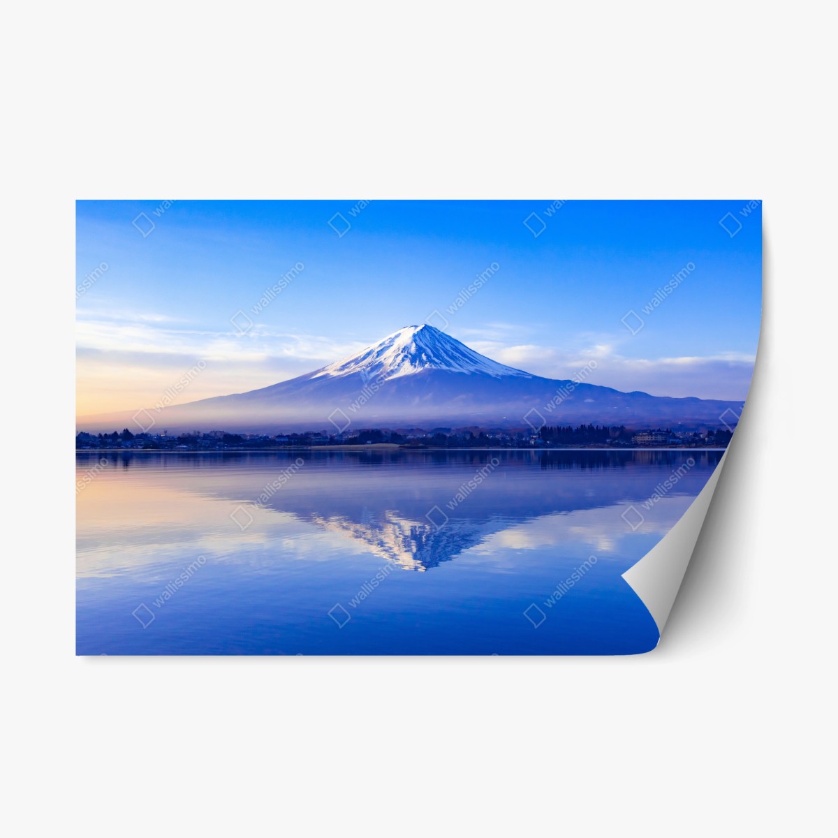 Sticker repositionnable matinée sereine au Mont Fuji – Wallnifity®
