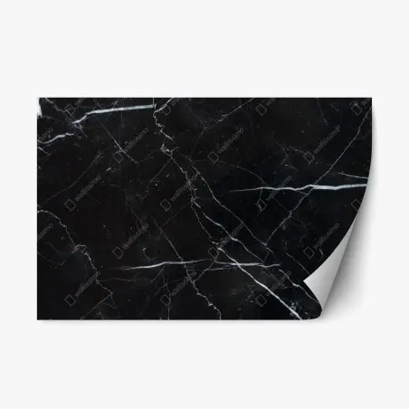 Sticker repositionnable marbre marquina noir chic et intemporel – Wallnifity®