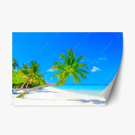 Sticker repositionnable évasion tropicale aux Maldives – Wallnifity®