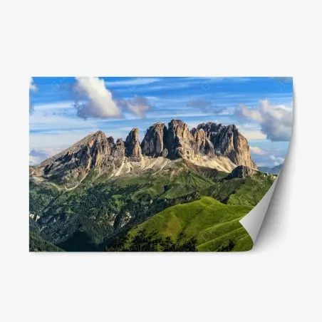 Sticker repositionnable panorama sauvage des Dolomites – Wallnifity®