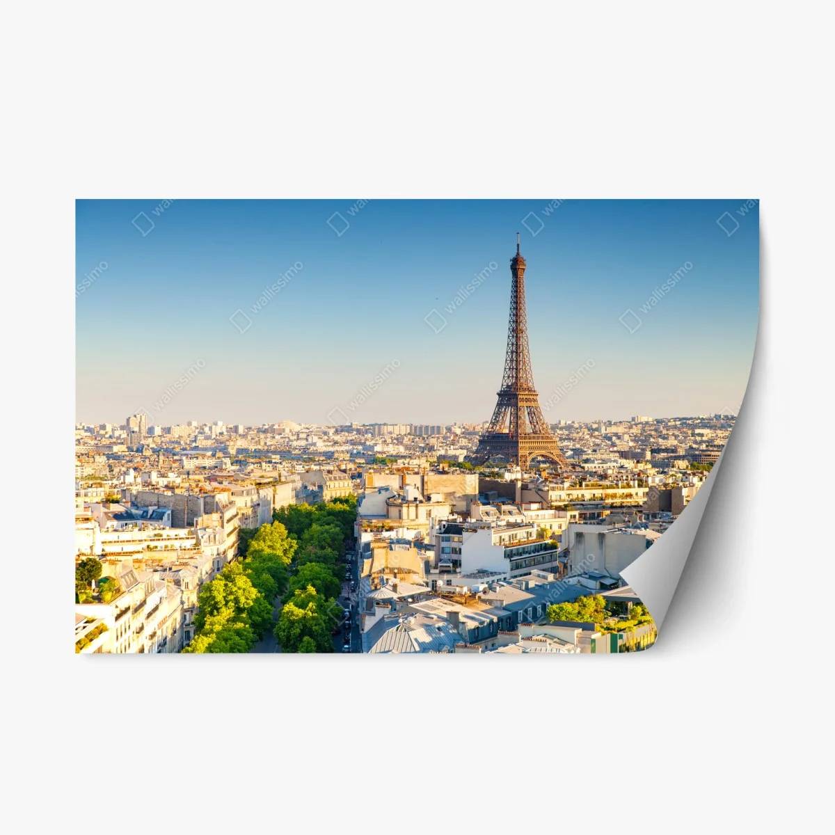 Sticker repositionnable vue panoramique de la Tour Eiffel au coucher de soleil à Paris – Wallnifity® Sticker repositionnable vue panoramique de la Tour Eiffel au coucher de soleil à Paris – Wallnifity®