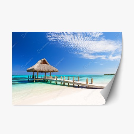 Sticker repositionnable escapade paradisiaque à Cap Cana – Wallnifity®