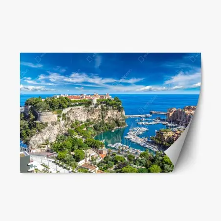 Sticker repositionnable vue panoramique du Palais Princier de Monte-Carlo – Wallnifity®