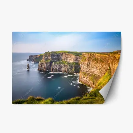 Sticker repositionnable paysage côtier des Falaises de Moher – Wallnifity®