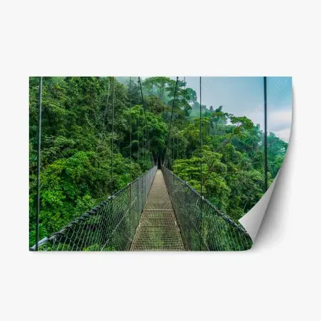 Sticker repositionnable passerelle suspendue au-dessus de la canopée – Wallnifity®