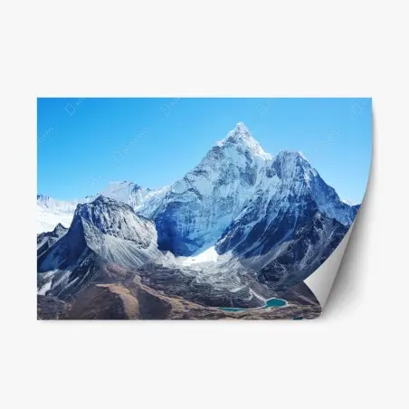 Sticker repositionnable sommet enneigé majestueux – Wallnifity®