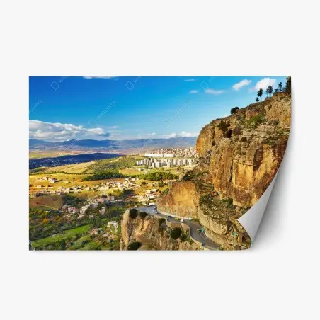 Sticker repositionnable panorama de Constantine et ses falaises – Wallnifity®