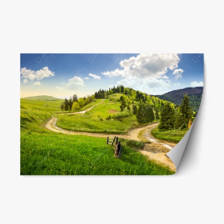 Sticker repositionnable promenade au carrefour des collines – Wallnifity®