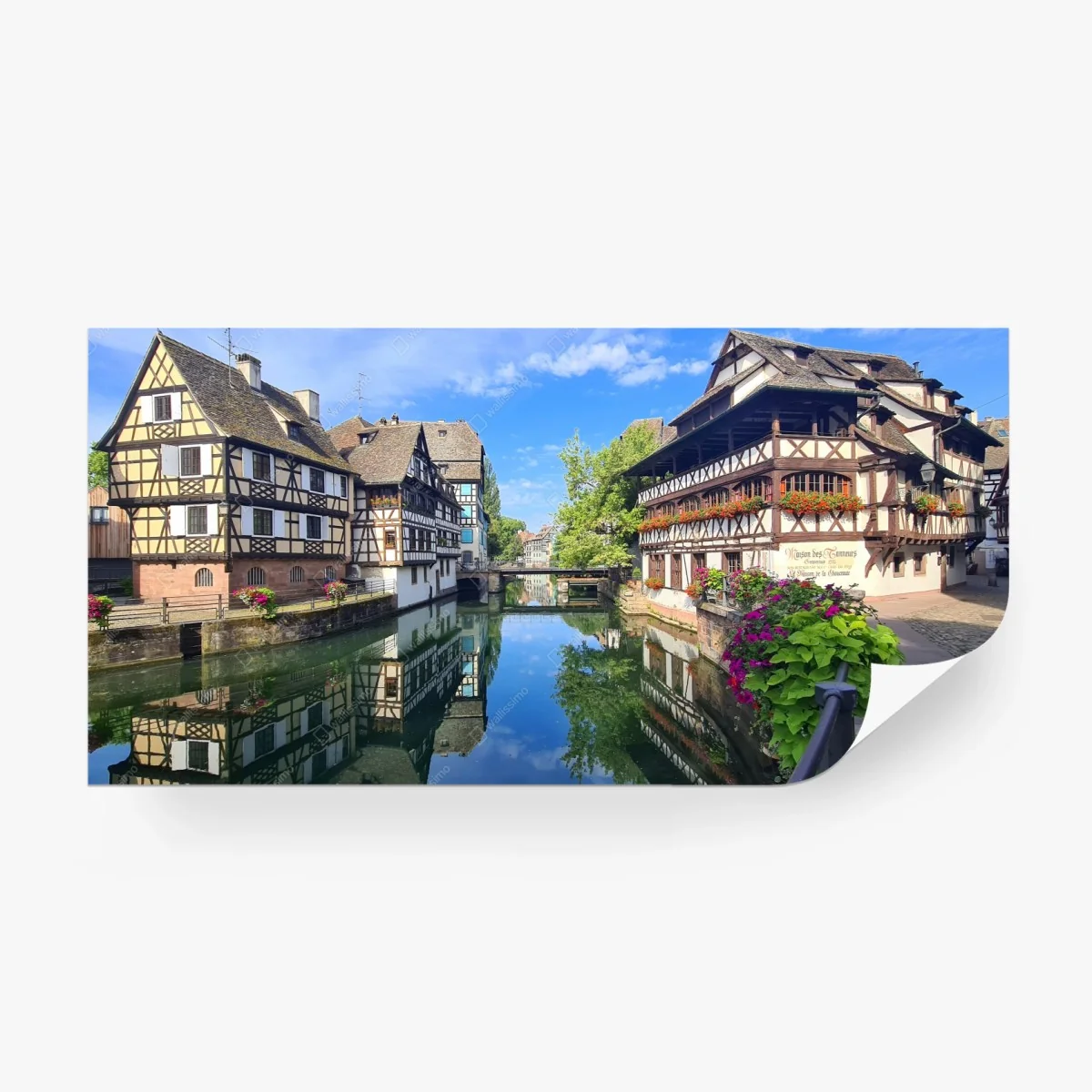 Papier peint vue pittoresque sur les maisons à colombages de Strasbourg – Wallnifity® Papier peint vue pittoresque sur les maisons à colombages de Strasbourg – Wallnifity®
