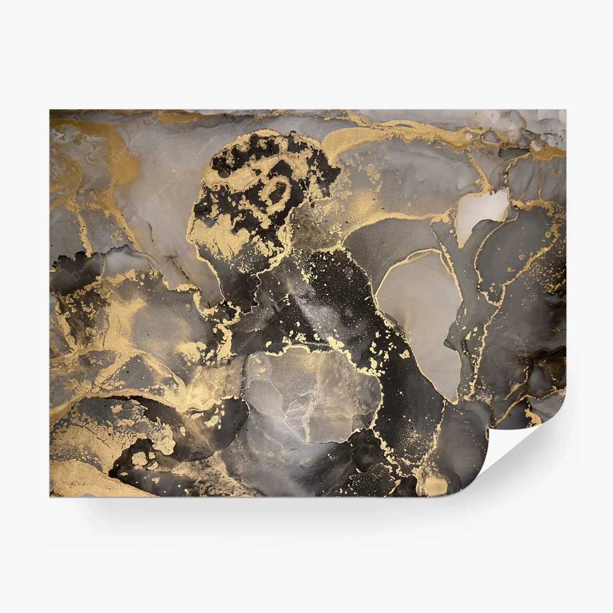 Papier peint marbrures dorées abstraites pour décoration murale – Wallnifity® Papier peint marbrures dorées abstraites pour décoration murale – Wallnifity®