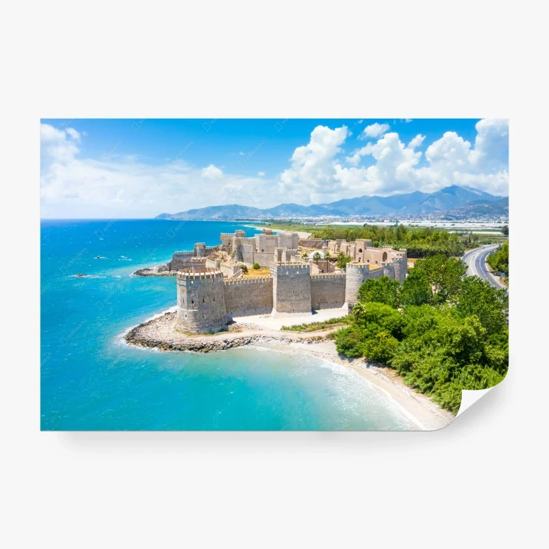 Papier peint forteresse côtière au bord de la mer – Wallnifity® Papier peint forteresse côtière au bord de la mer – Wallnifity®
