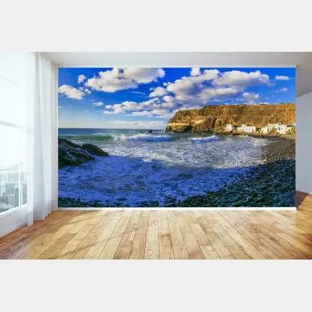 Papier peint Puertito de los Molinos, baie de galets à Fuerteventura – Wallnifity®