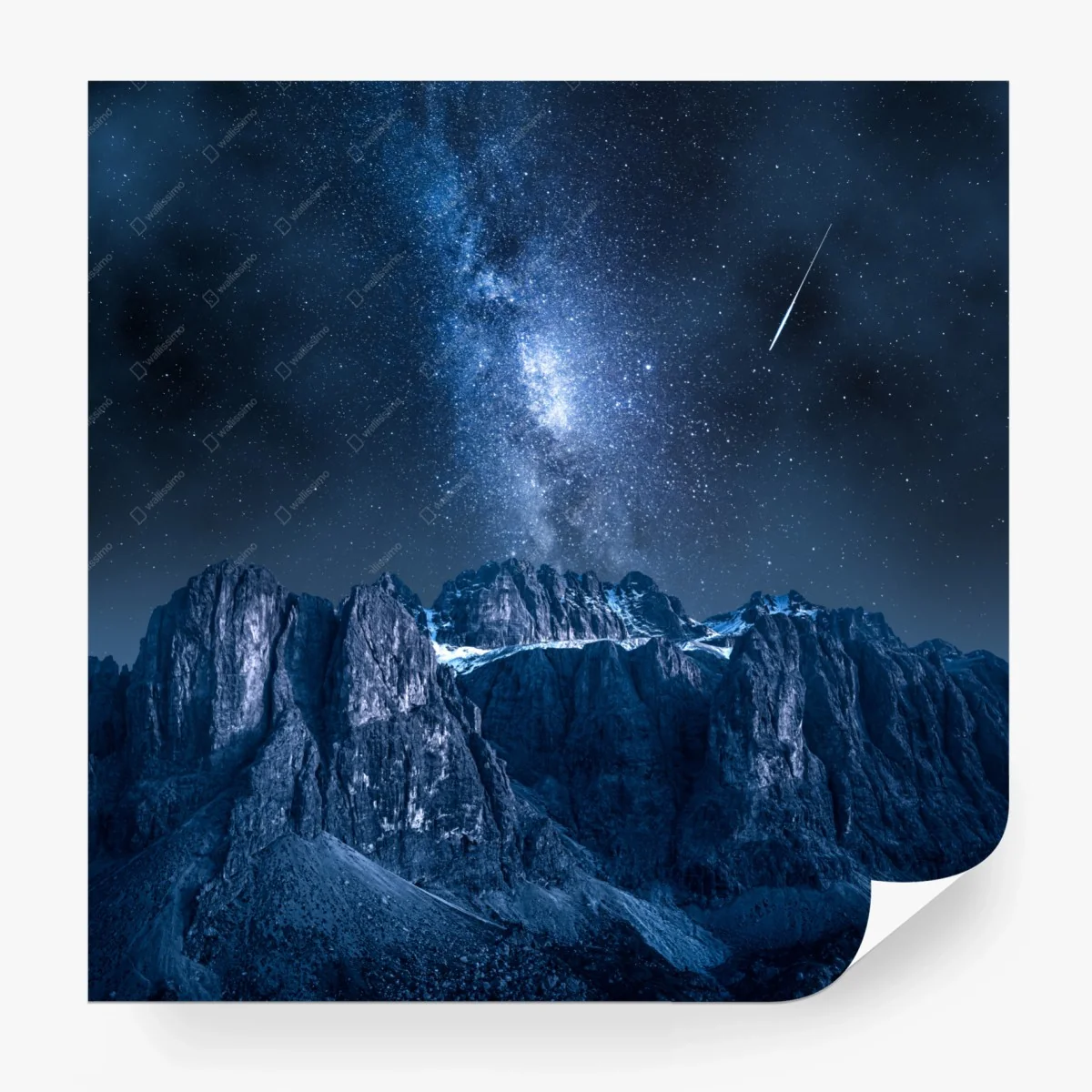 Papier peint voûte céleste au-dessus de Passo Gardena, Dolomites – Wallnifity® Papier peint voûte céleste au-dessus de Passo Gardena, Dolomites – Wallnifity®