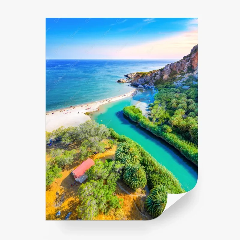 Papier peint paysage côtier paradisiaque aux eaux turquoise – Wallnifity® Papier peint paysage côtier paradisiaque aux eaux turquoise – Wallnifity®