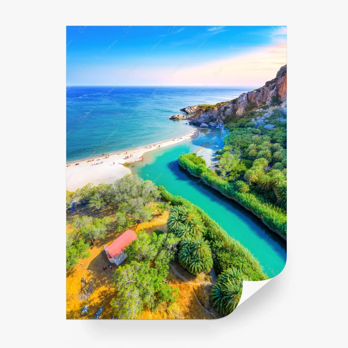 Papier peint paysage côtier paradisiaque aux eaux turquoise – Wallnifity® Papier peint paysage côtier paradisiaque aux eaux turquoise – Wallnifity®
