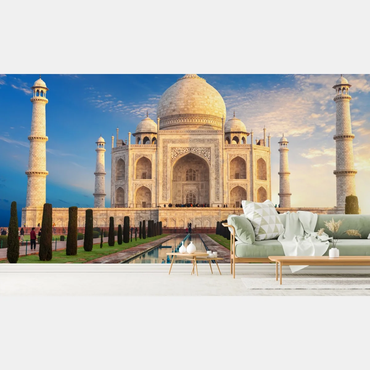 Papier peint splendeur matinale du Taj Mahal – Wallnifity® Papier peint splendeur matinale du Taj Mahal – Wallnifity®