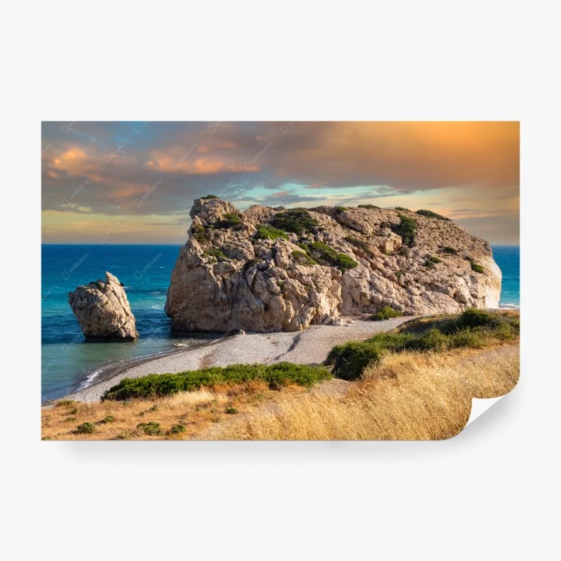 Papier peint plage mythique de Petra tou Romiou, Chypre – Wallnifity® Papier peint plage mythique de Petra tou Romiou, Chypre – Wallnifity®