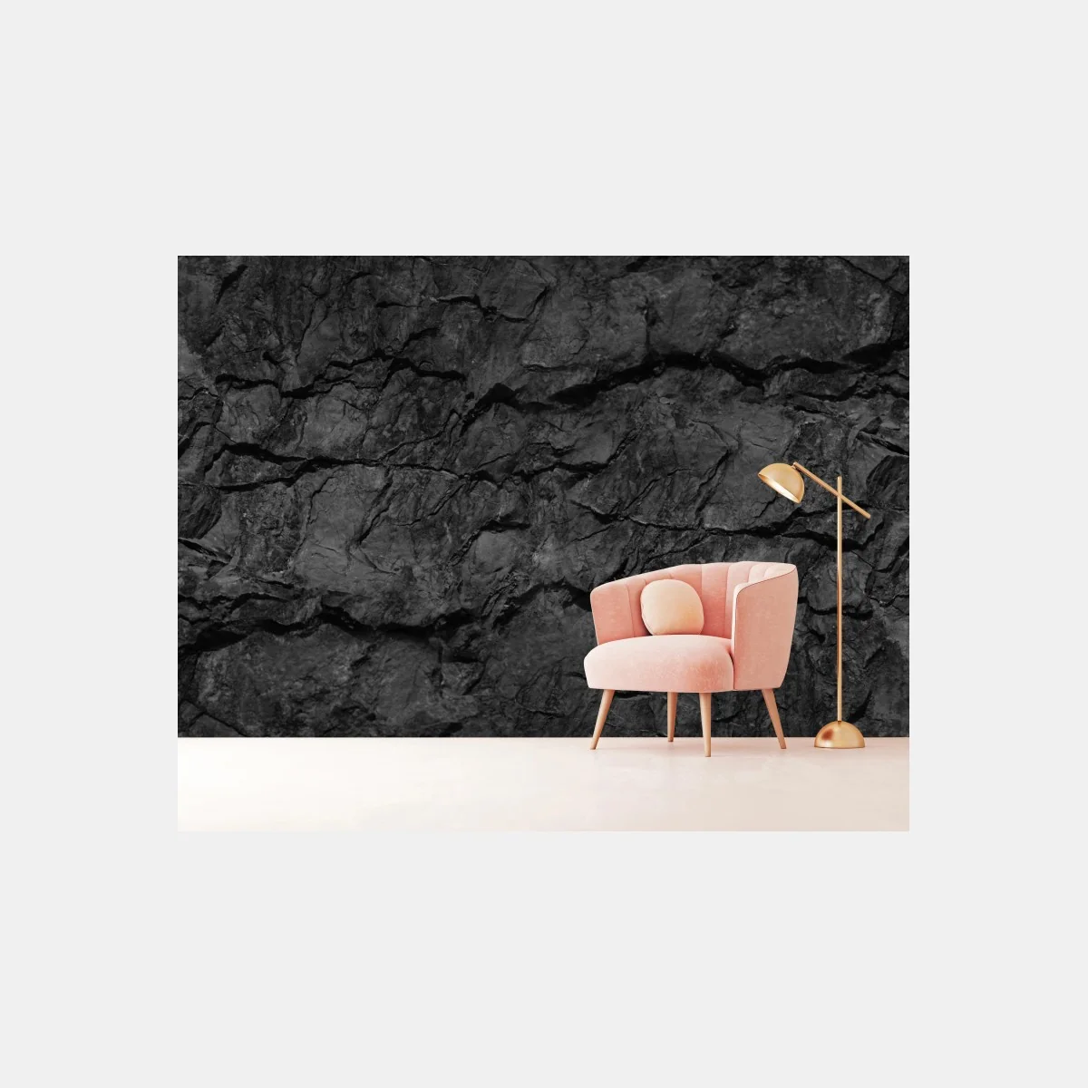 Papier peint paroi rocheuse sombre et texturée – Wallnifity® Papier peint paroi rocheuse sombre et texturée – Wallnifity®