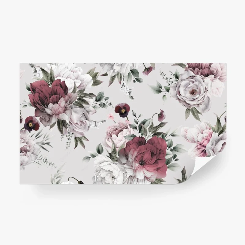 Papier peint pivoines aquarelle sur fond estival – Wallnifity® Papier peint pivoines aquarelle sur fond estival – Wallnifity®