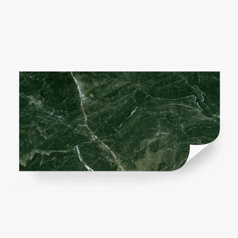 Papier peint marbre vert profond à veines blanches – Wallnifity® Papier peint marbre vert profond à veines blanches – Wallnifity®